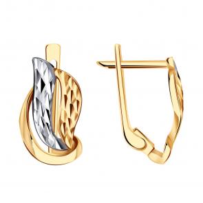 Золотые серьги МАГНАТ МА 01195 фото